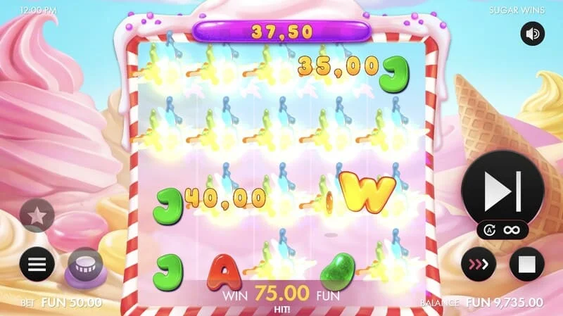 Sugar Wins - výplata Pay Anywhere